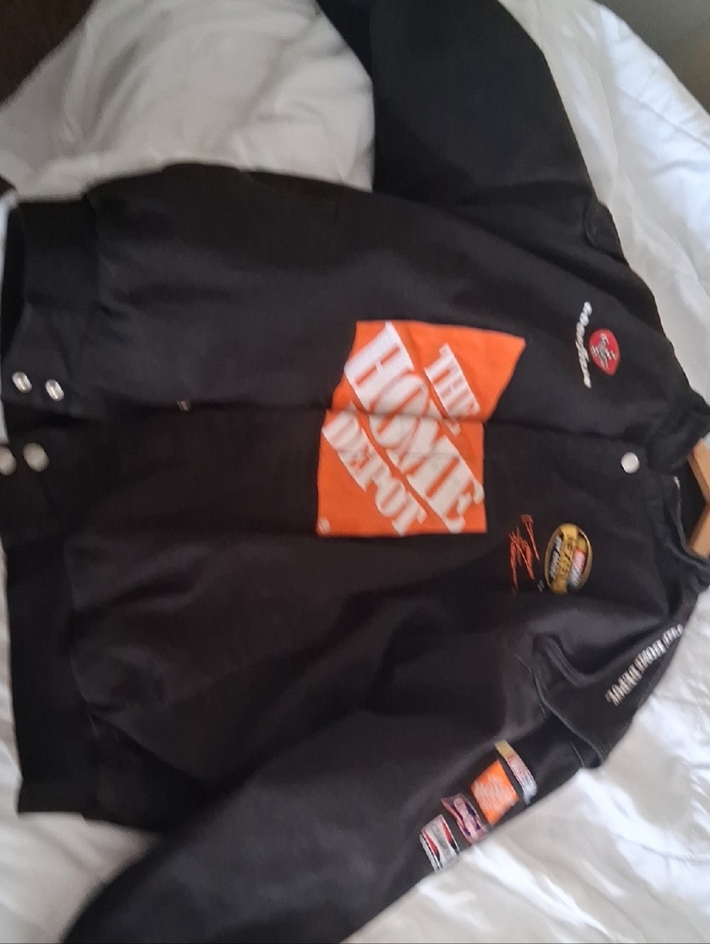 Chase Authentics Tony Stewert Jacket with Orange Home Depot Patch